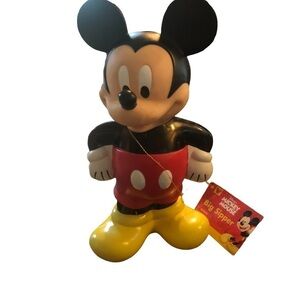 VTG Disney Mickey Mouse Big Sipper Cup W/O Straw 9.5”X5.5 NWT Novelty Baby Child